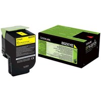 Lexmark Tonerpatrone 802XYE Toner gelb