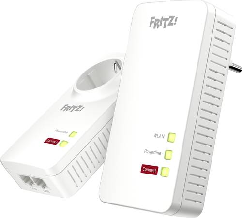 Gigabit-Heimnetz und WLAN AC+N an jeder SteckdoseDas FRITZ!Powerline 1260 WLAN Set macht aus jeder Steckdose einen schnellen und sicheren Gigabit-Netzwerkanschluss. Mit Gigabit-Powerline von bis zu 1.200 MBit/s und neuester 2x2 MIMO-Technologie werden deutlich robustere Verbindungen