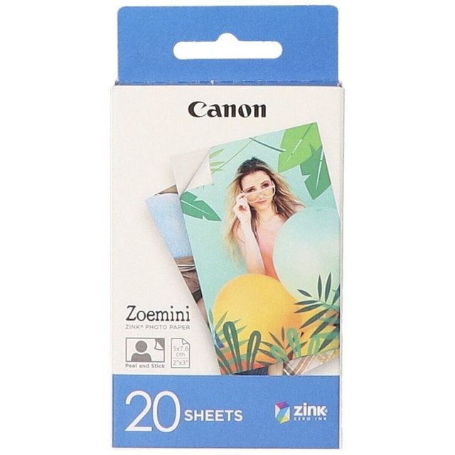 Canon Fotopapier Zink, für Canon Zoemini Sofortbildkameras, 5×7,6 cm