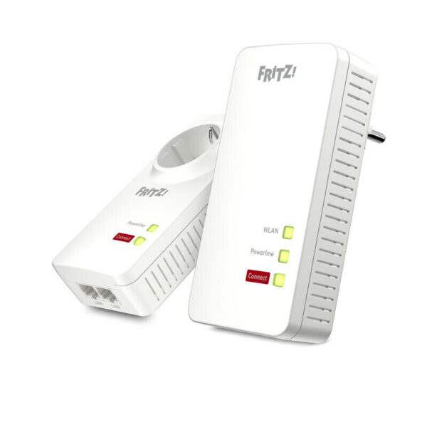 AVM FRITZ!Powerline 1260 WLAN Set 2x Adapter (1260 + 1220), bis zu 1.200 MBit/s, WLAN AC+N bis zu 1.266 MBit/s, 1x Gigabit LAN – Bild 2