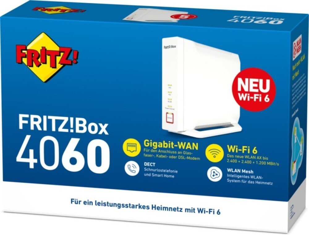 AVM AVM WLAN Router FRITZ!Box 4060 Netzwerk-Patch-Panel