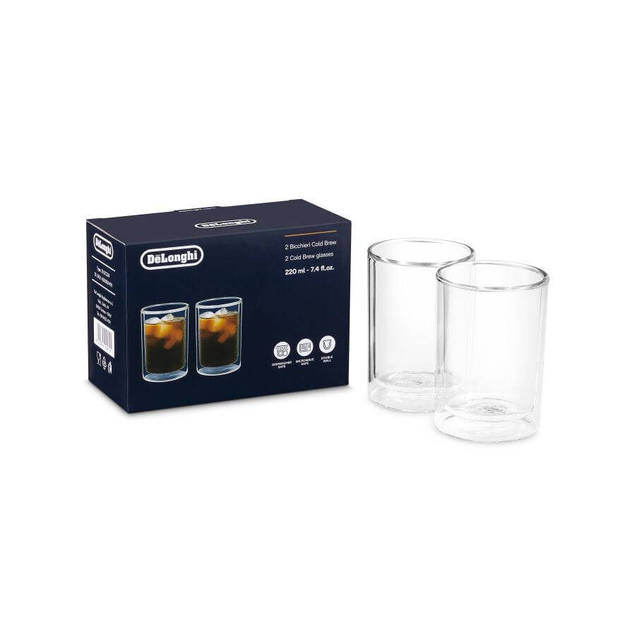 De’Longhi Doppelwandige Cold Brew Gläser 220 ml 2erSet