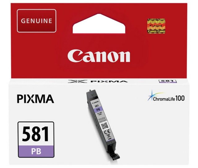 Canon Canon Druckerpatrone Tinte CLI-581 PB photo cyan, photo blau Tintenpatrone