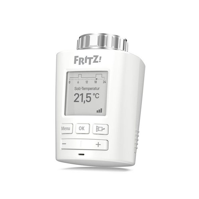 Heizprofil nach Maß  FRITZ!DECT 301 wird per Tastendruck über Funk mit der FRITZ!Box verbunden und über die FRITZ!Box-Benutzeroberfläche eingerichtet. Die gewünschte Komfort- und Spartemperatur wird festgelegt und mithilfe der Zeitschaltmatrix Wochentagen und festen Uhrzeiten zugewiesen. Für besondere Zeiträume