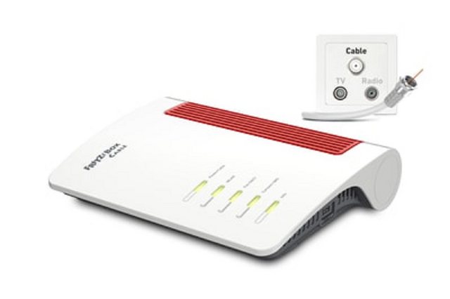 AVM FRITZ!Box 6670 Cable Router Kabel WLAN Wi-Fi 7 MeshHighlightsWLAN-Router mit integriertem Kabel-Modem für alle KabelanschlüsseUnterstützung für DOCSIS 3.1 (abwärtskompatibel zu DOCSIS 3.0)Sichere Internetnutzung durch voreingestellte Firewall2 x 2 Wi-Fi 7Wi-Fi 7 bis 2.880 MBit/s (5 GHz) und 720 MBit/s (2