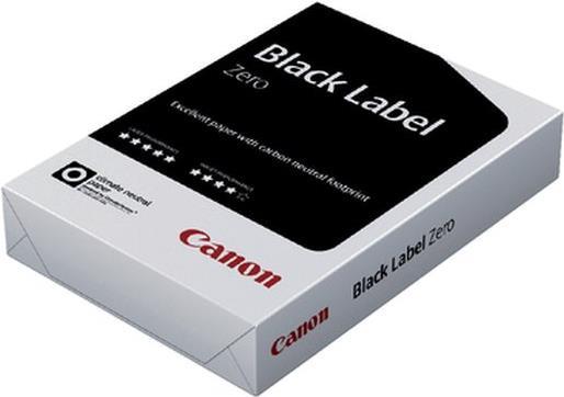 Canon Black Label Zero FSC. Empfohlene Nutzung: Laser-/Inkjet-Druck, Papiergröße: A4 (210×297 mm), Blätter pro Packung: 500 Blätter (99859554)