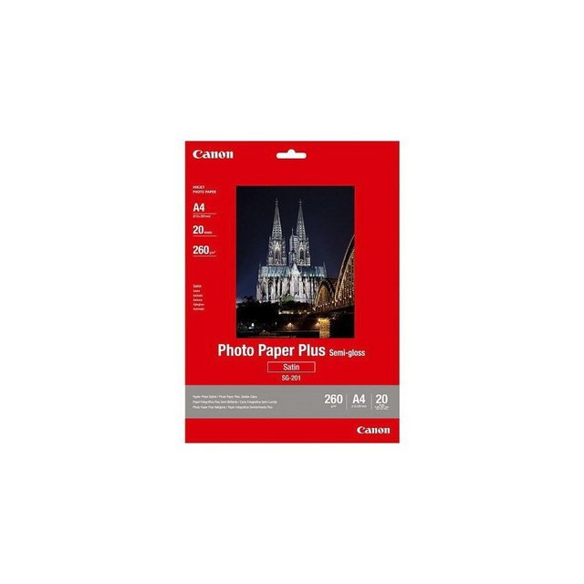 Canon Fotopapier Plus Semi-Gloss, Format A4, seidenmatt, 260 g/m², 20 Blatt