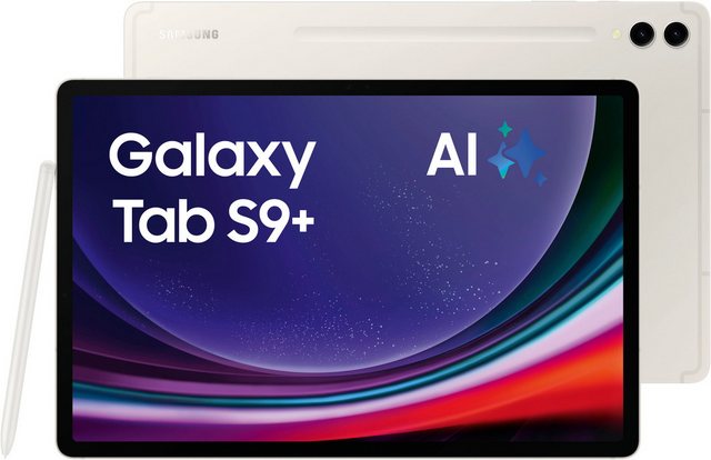 Samsung Galaxy Tab S9+ WiFi Tablet (12,4″, 512 GB, Android, AI-Funktionen)