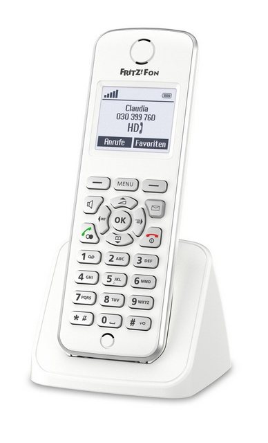 AVM AVM FRITZ!Fon M2, DE DECT-Telefon Anrufer-Identifikation Weiß Festnetztelefon