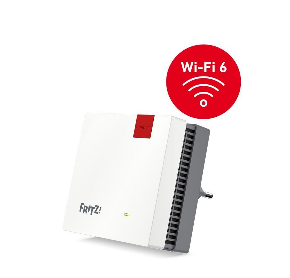 AVM FRITZ!Repeater 1200 AX WLAN-Repeater, Ultraschnelles Wi-Fi 6 WLAN für alle Geräte Unterstützt 160 MHz