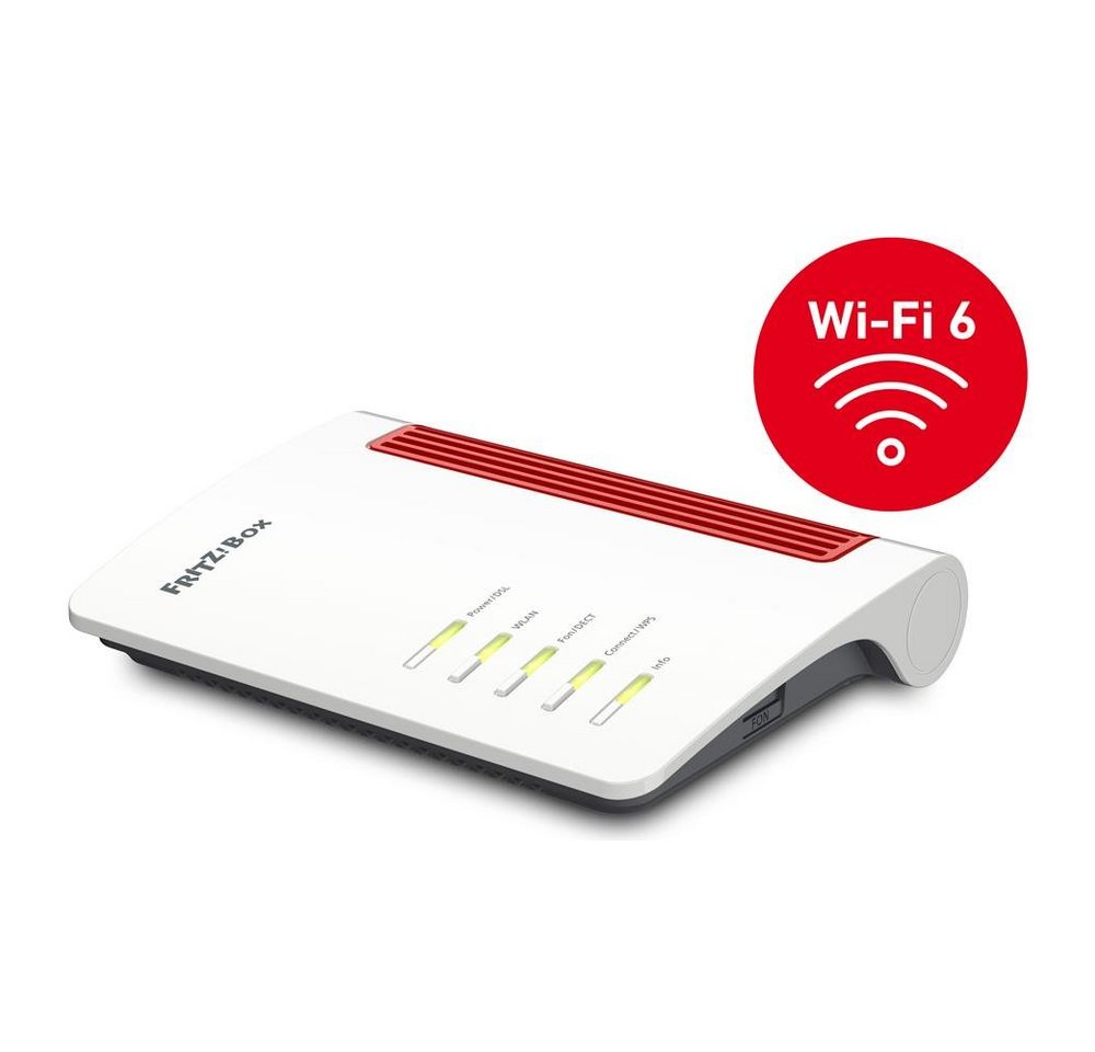 AVM FRITZ!Box 7510 WLAN-Router, Wi-Fi 6 WLAN AX, stabiles Heimnetz, WLAN Mesh, Highspeed VDSL, ADSL