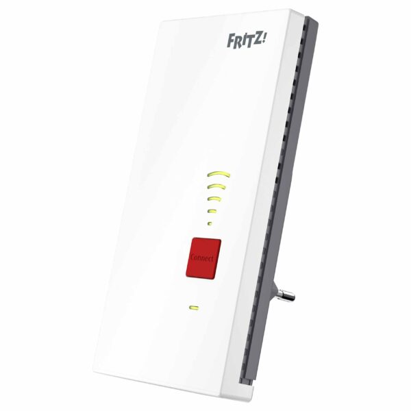 AVM FRITZ!Repeater 2400 - WLAN Repeater - Partnerprogramm:Nein - Grading:Neuware - Zustand:Neu - Kommunikation:WLAN - Schnittstellen:1x LAN RJ-45 - Farbe:Weiß - IEEE Standard:IEEE 802.11ac - IEEE Standard:IEEE 802.11n - Frequenzband:2.4 GHz - Produkttyp:WLAN Repeater - WLAN-Übertragungsrate: 2.333 MBit/s - Frequenzband:5 GHz