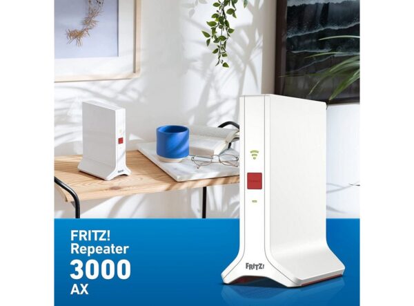 4K-Fernseher und Lautsprecher bis hin zur smarten Lampe werden immer mehr Geräte gleichzeitig im WLAN verwendet. Der FRITZ!Repeater 3000 AX funkt mit drei WLAN-Bändern