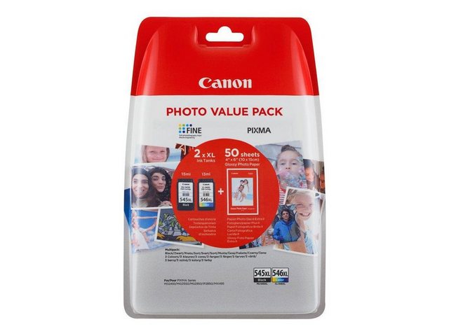 Canon Original Canon Multipack PG-545XL Black + CL-546XL Tintenpatrone