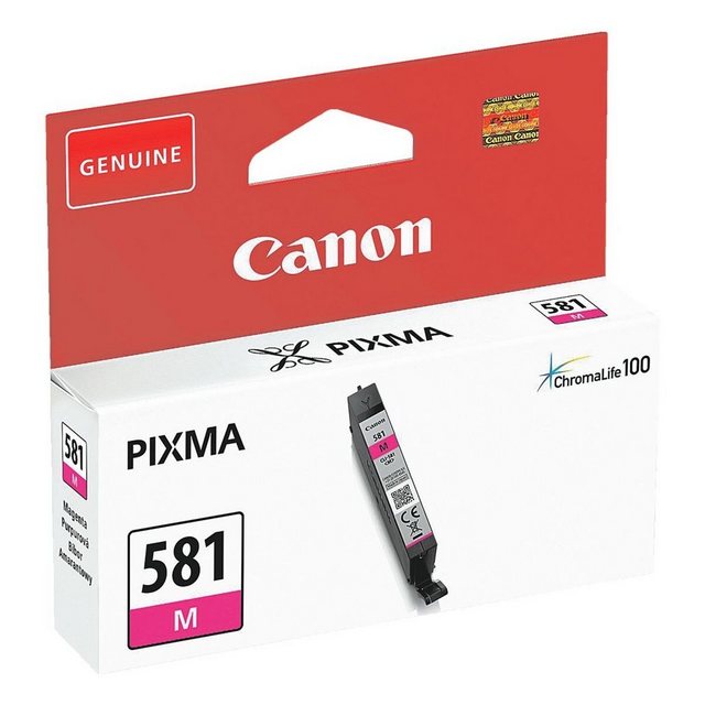 Canon CLI-581 M Tintenpatrone (1-tlg., Original Druckerpatrone, magenta)