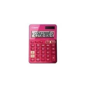 Canon LS-123K – Desktop-Taschenrechner – 12 Stellen – Solarpanel, Batterie – Metallic Pink (9490B003AA)