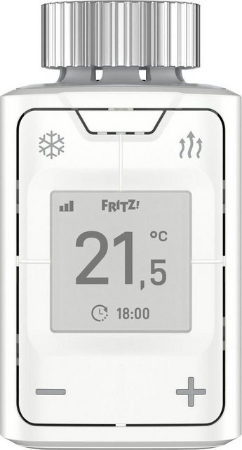 FRITZ!DECT 302 regelt komfortabel die Raumtemperatur und hilft dabei Energie zu sparen. Das funktioniert auch per Smartphone