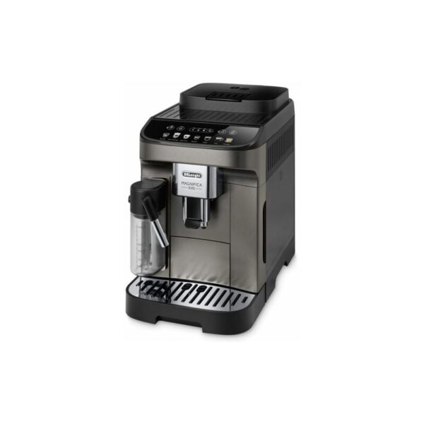 DeLonghi ECAM 290.81.TB Magnifica Evo MilkEigenschaften: -Pumpendrucksystem: 15 bar -Nennaufnahme: 1450 Watt -Milchaufschäumer: Behälter extern -Wass