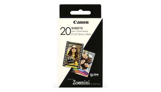 20 Blatt selbstklebendes Fotopapier für die Zoemini-Drucker von Canon