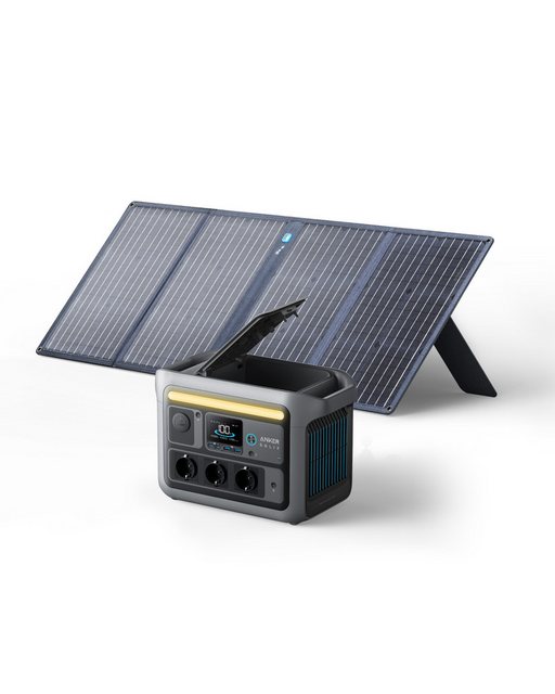 Anker SOLIX C800 Tragbare Powerstation mit 100W Solarpanel