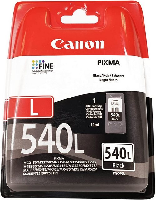 Canon Druckerpatrone Original Canon PG-540L Black Tintenpatrone