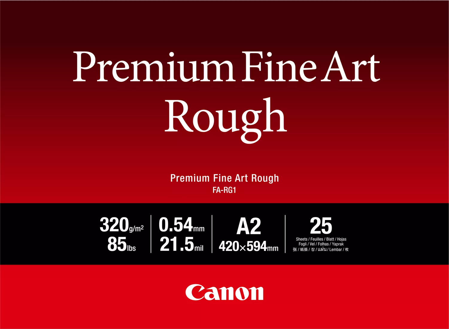 Kurzinfo: Canon Premium FA-RG1 - Baumwolle - Rough - 21