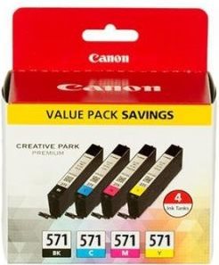 Kurzinfo: Canon CLI-571 C/M/Y/BK Value Pack - 4er-Pack - Schwarz