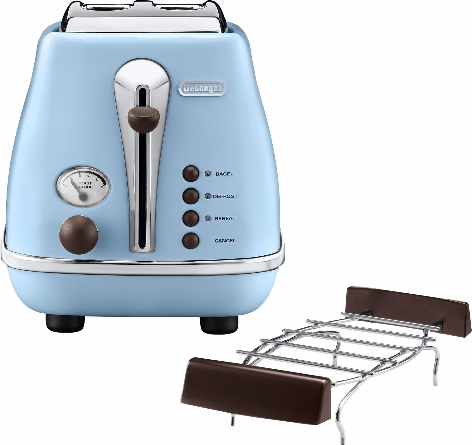 DeLonghi Toaster „Incona Vintage „CTOV 2103.AZ““, 2 kurze Schlitze, 900 W