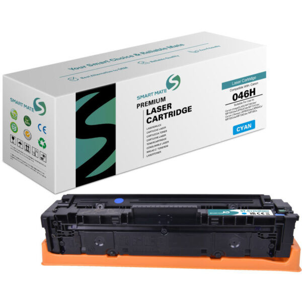 SmartMate wiederaufbereiteter Toner für 1253C002 (046H) - Cyan Seitenausbeute: bis zu 5.000 Seiten Farbe: cyan Kompatibilität: Canon i-sensys lbp653cdw