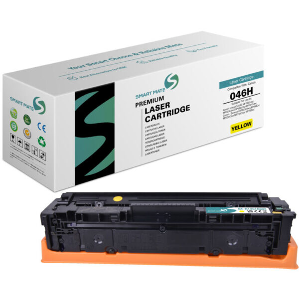 SmartMate wiederaufbereiteter Toner für Canon 1251C002 (046H) - Gelb Seitenausbeute: bis zu 5.000 Seiten Farbe: Gelb Kompatibilität: Canon i-sensys lbp653cdw