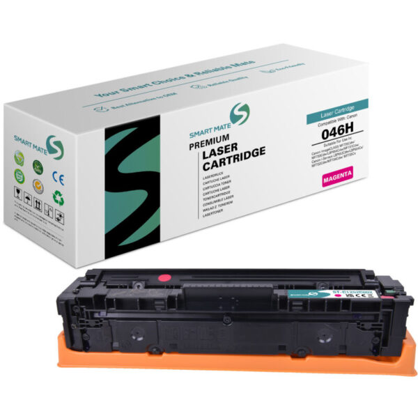 SmartMate wiederaufbereiteter Toner für Canon 1252C002 (046H) - Magenta Seitenausbeute: bis zu 5.000 Seiten Farbe: magenta Kompatibilität: Canon i-sensys lbp653cdw