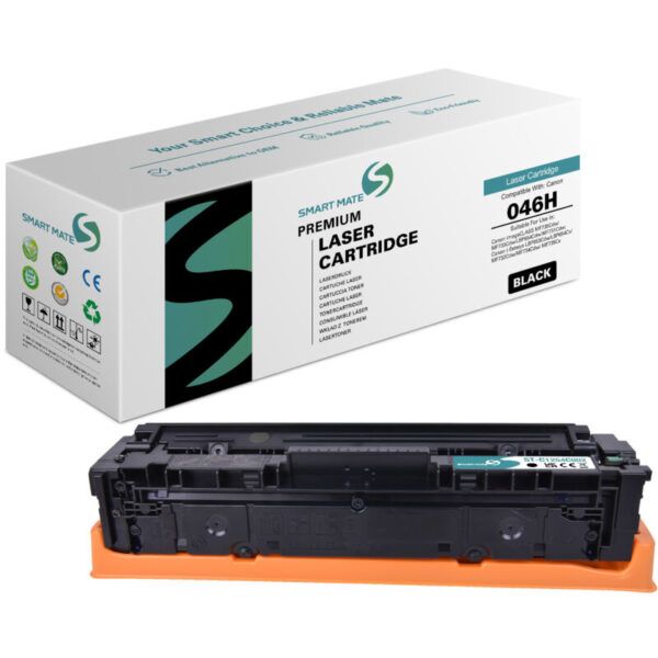 SmartMate wiederaufbereiteter Toner für Canon 1254C002 (046H) - Schwarz Seitenausbeute: bis zu 6.300 Seiten Farbe: schwarz Kompatibilität: Canon i-sensys lbp653cdw