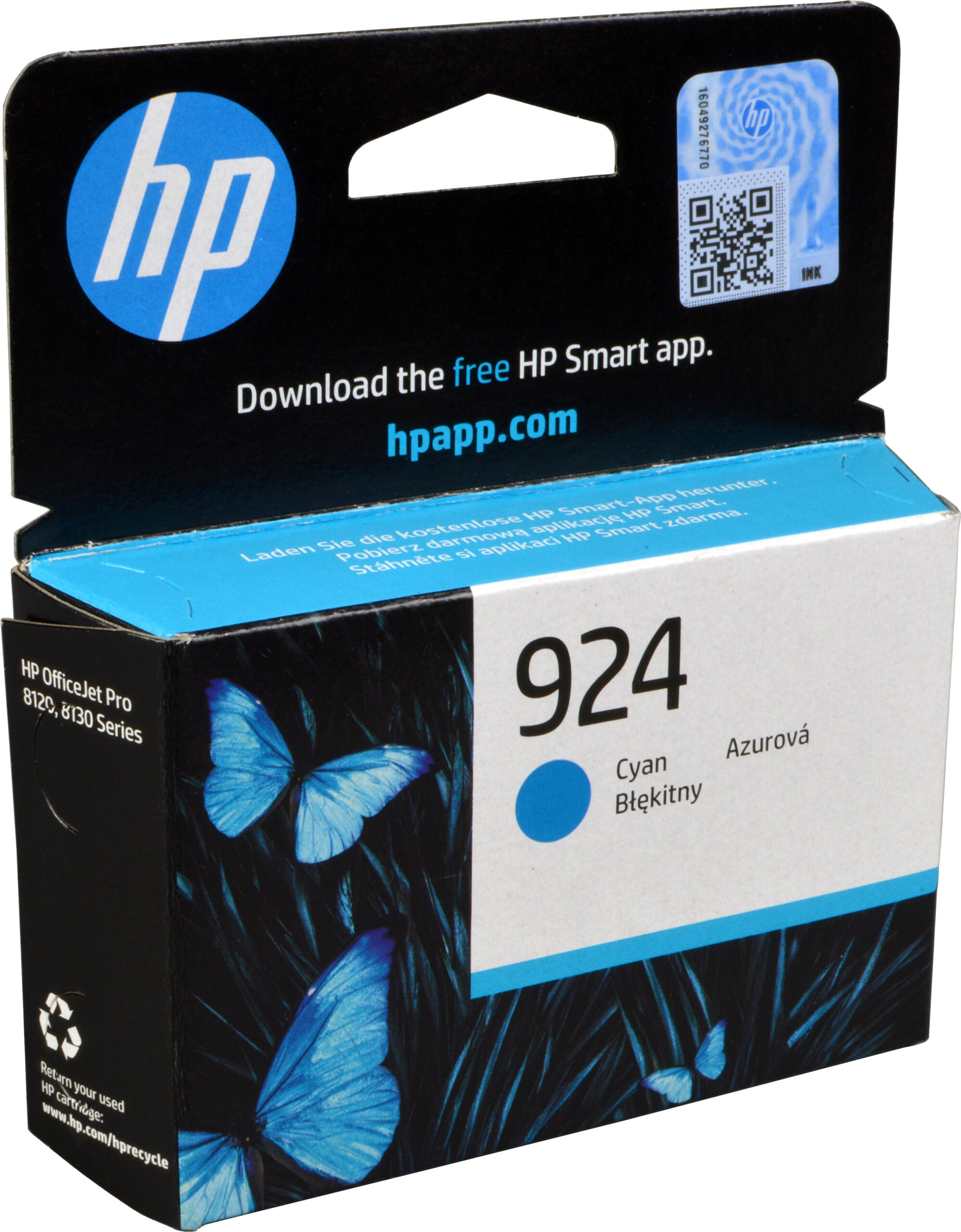 HP Tinte 4K0U3NE  924  cyan