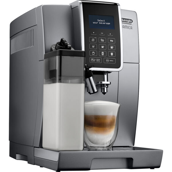 Vom erstklassigen Espresso bis zum meisterhaften Latte Macchiato: Die DeLonghi Dinamica ECAM 350.75.S bereitet eine große Vielfalt an Kaffeespezialitäten zu. Mit nur einem Fingertipp genießt man schnell und einfach das gewünschte Kaffeegetränk