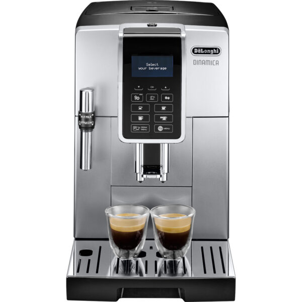 Vom erstklassigen Espresso bis zum meisterhaften Latte Macchiato: Die DeLonghi Dinamica ECAM 350.75.S bereitet eine große Vielfalt an Kaffeespezialitäten zu. Mit nur einem Fingertipp genießt man schnell und einfach das gewünschte Kaffeegetränk