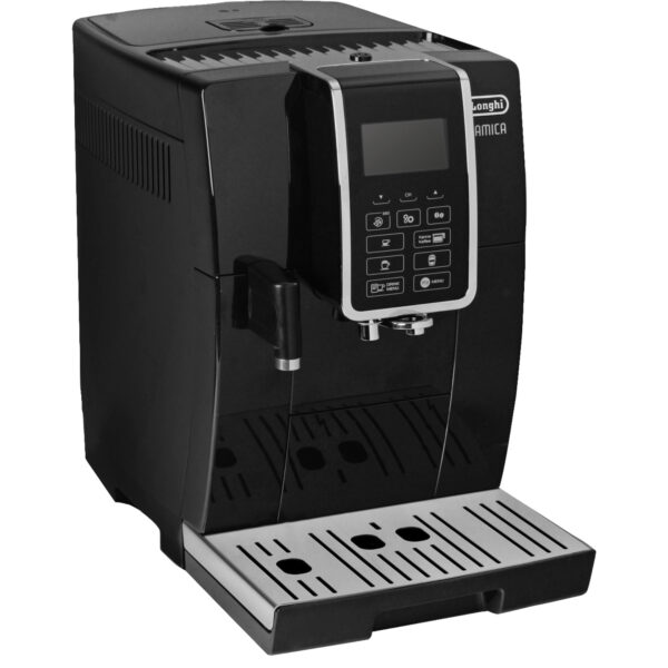 Vom erstklassigen Espresso bis zum meisterhaften Latte Macchiato: Die DeLonghi Dinamica ECAM 356.57.B bereitet eine große Vielfalt an Kaffeespezialitäten zu. Mit nur einem Fingertipp genießt man schnell und einfach das gewünschte Kaffeegetränk