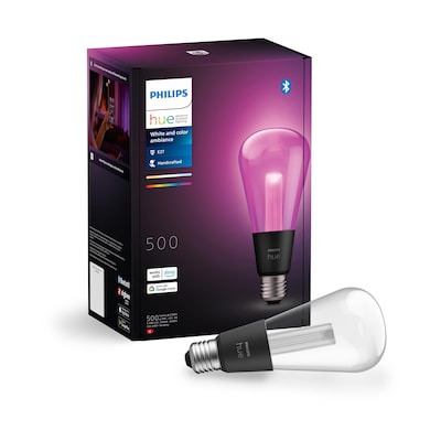 • Austauschtype: LED-Lampe / Sockel: E27 / Lichtfarbe: RGBW • Energieeffizienzklasse: G • Amazon Alexa - Apple HomeKit - Google Home - Philips Hue • Lichtstr.: 500lm b. 2700K • N/A