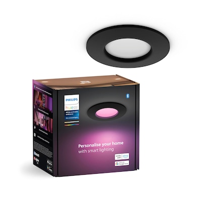 Philips Hue Slim Recessed Spot black 90mm