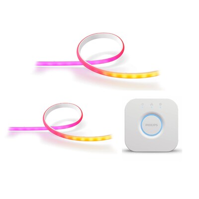 Philips Hue Gradient Ambience Lightstrip 2m + 1m Erweiterung  & Bridge V2