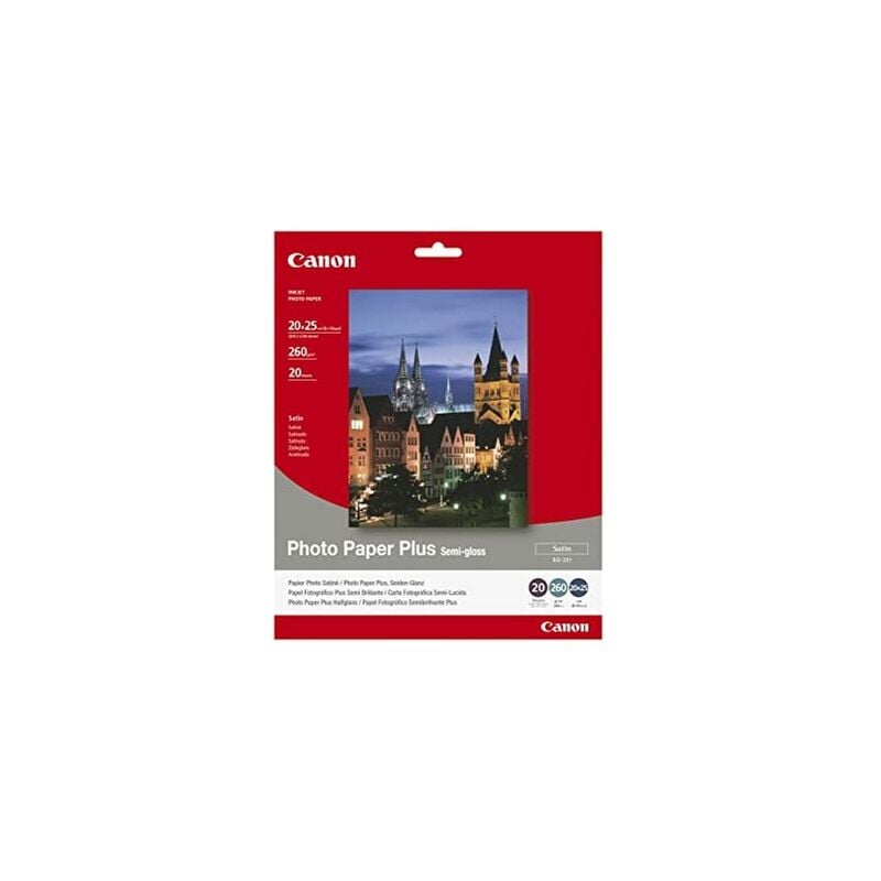 Canon SG-201 – Fotopapier plus (260g/m2, 20 x 25 cm, 20 Blatt, halbglänzend, satiniert)