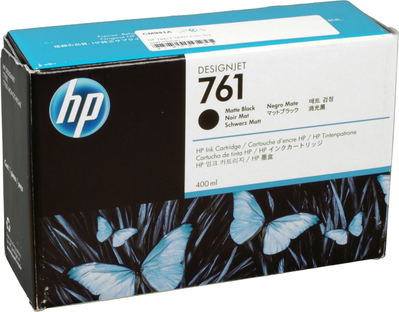 HP Tinte CM991A  761  matt schwarz