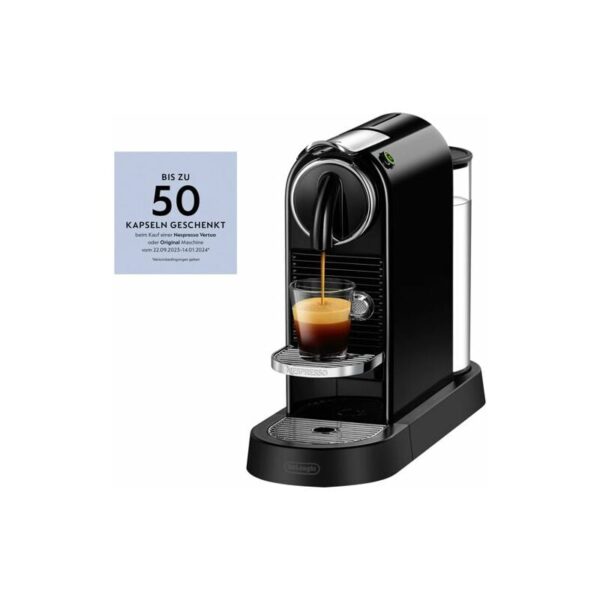 Nespresso-System Citiz EN 167.BIm ansprechend Retrodesign und mit Direktwahltasten für Espresso und Lungo.Schnelle AufheizzeitDank des verbesserten Th