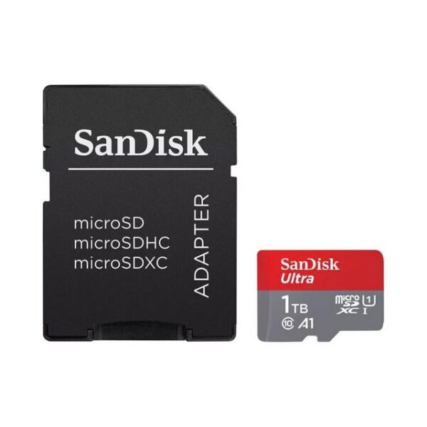 Die SanDisk microSDXC Ultra (1TB)Speicherkarte bietet eine hohe Kapazität von 1TB und eine Lesegeschwindigkeit von bis zu 150MB/s. Universell kompatibel und Teil der SanDisk Ultra Serie. Das Kit beinhaltet einen Adapter und eine Rechnung mit MwSt. Der Artikel ist neu und ungeöffnet. Geliefert wird die SanDisk Ultra 1 TB microSDXC UHS-I Class10 U1 A1 Speicherkarte mit Adapter. Sie erhalten eine ordnungsgemäße Rechnung mit ausgewiesener Mehrwertsteuer und 24 Monate Gewährleistung. Versand erfolgt aus Deutschland mit DHL und Deutsche Post. Zahlungsmethoden sind PayPal