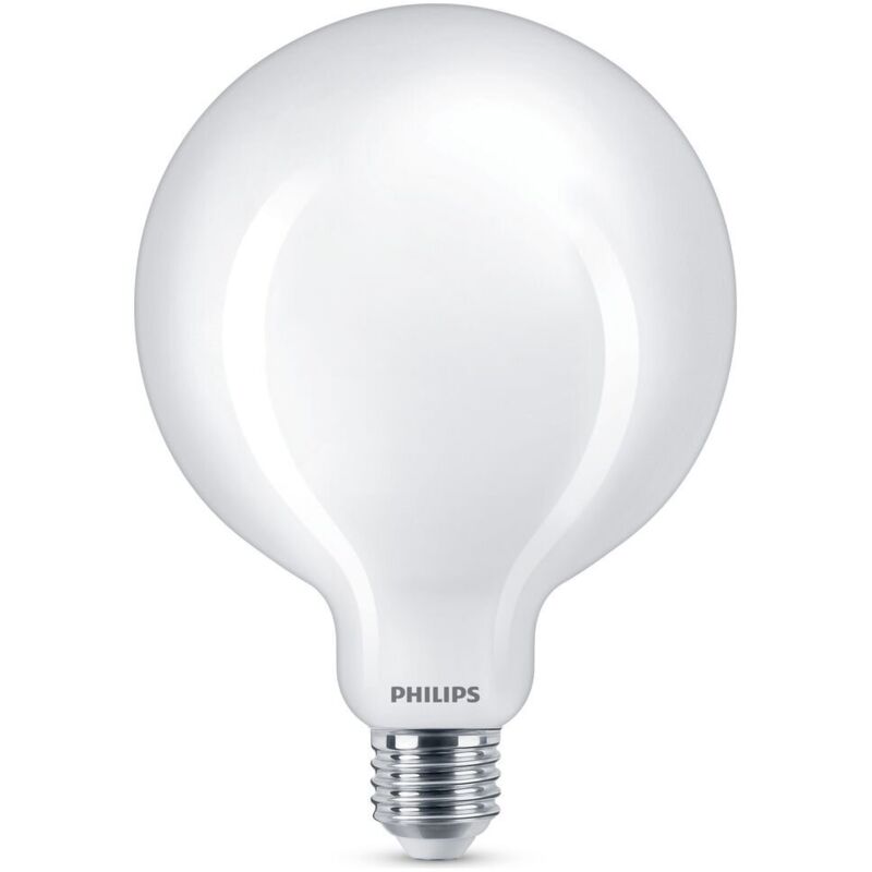 Led Lampe ersetzt 75W, E27 Globe G120, weiß, warmweiß, 1055 Lumen, nicht dimmbar, 1er Pack – white – Philips