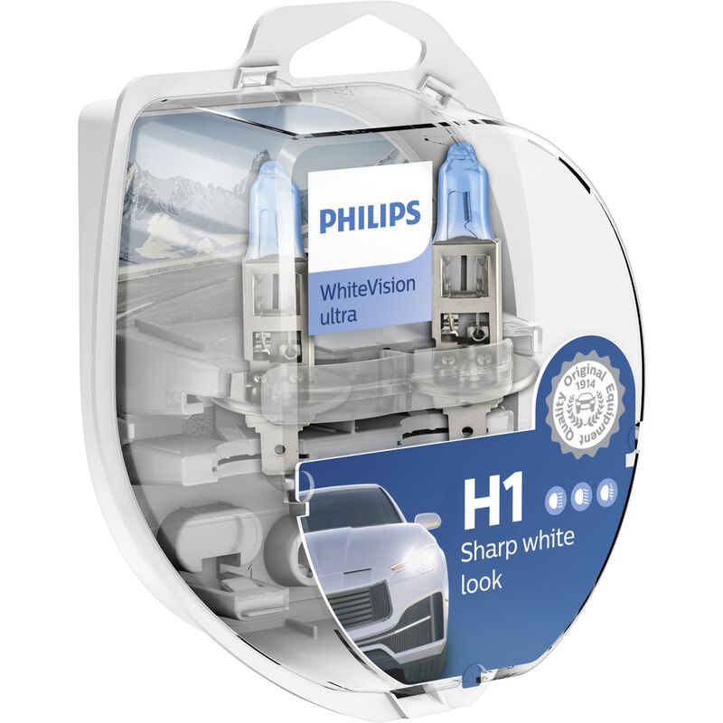 12258WVUSM Halogen Leuchtmittel WhiteVision Ultra H1 55 w 12 v – Philips