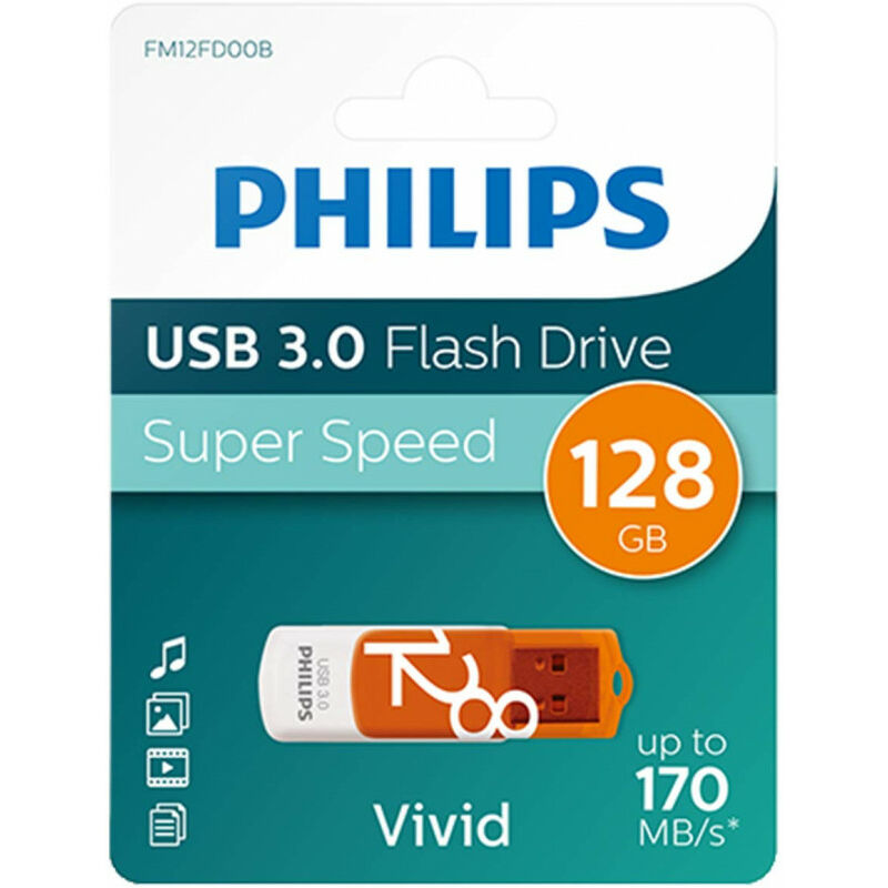 Philips USB-Stick 128GB 3.0 USB Drive Vivid super fast brown (FM12FD00B/00)