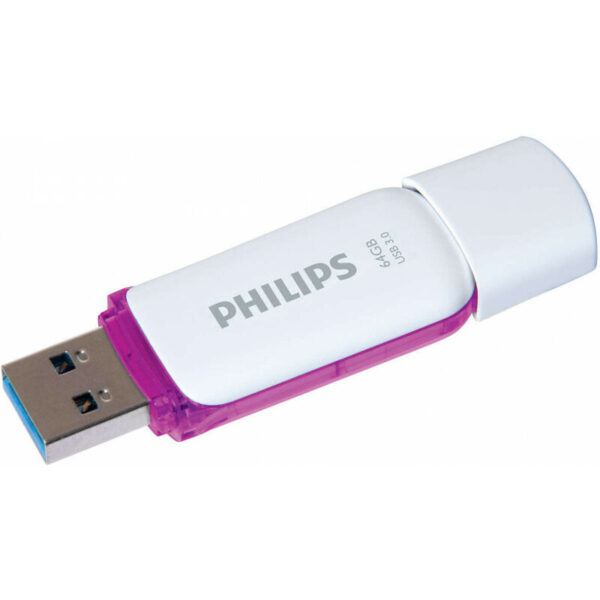 Philips USB-Stick 64GB 3.0 USB Drive Snow super fast purple