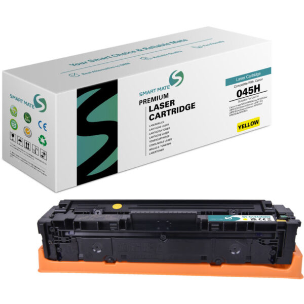 SmartMate wiederaufbereiteter Toner für Canon 1243C002 (045H) - Gelb Seitenausbeute: bis zu 2.200 Seiten Farbe: Gelb Kompatibilität: Canon i -Ssensys LBP611CN