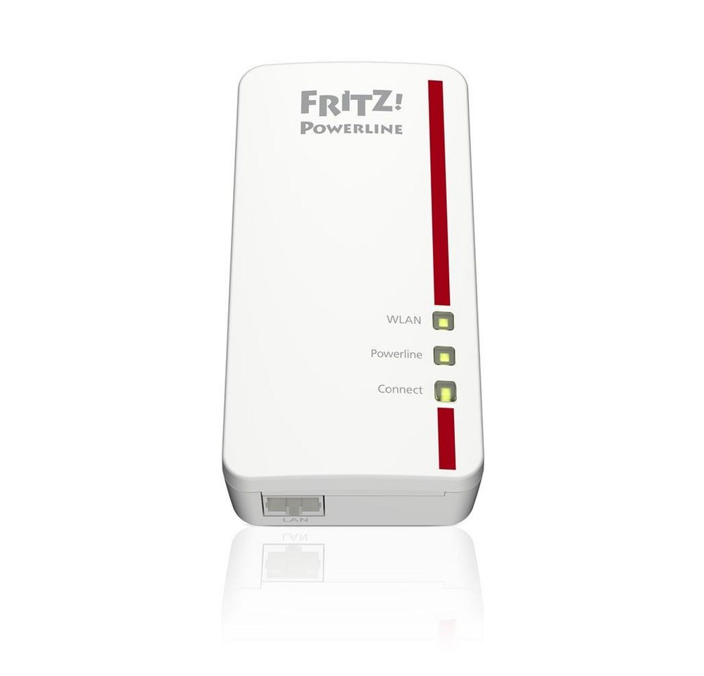 AVM FRITZ!Powerline 1260 WLAN Set Netzwerk-Adapter, Gigabit-Heimnetz und WLAN AC+N an jeder Steckdose