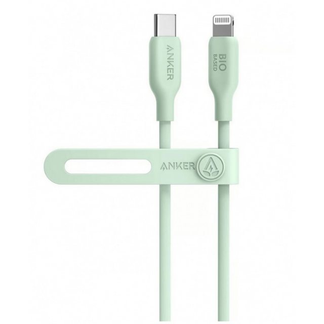 Anker Anker 541 Bio-TPU Ladekabel 3ft Grün – USB-C & Lightning Lightningkabel, USB-C, Lightning, Anschluss- / Verbindungskabel, Umweltfreundliches Bio-TPU Material